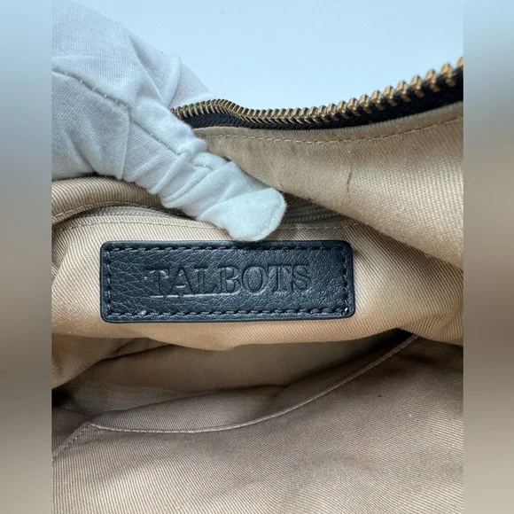 Talbots Leather Hair on Hide Shoulder Bag - Picture 7 of 8